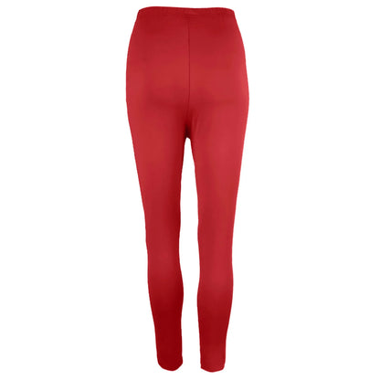 Yoga Leggings for Women Joggers Trendy Tummy Control Butt Lifting Solid High Waist Pants Basic Fitness Sport Tight Leggings Red L
