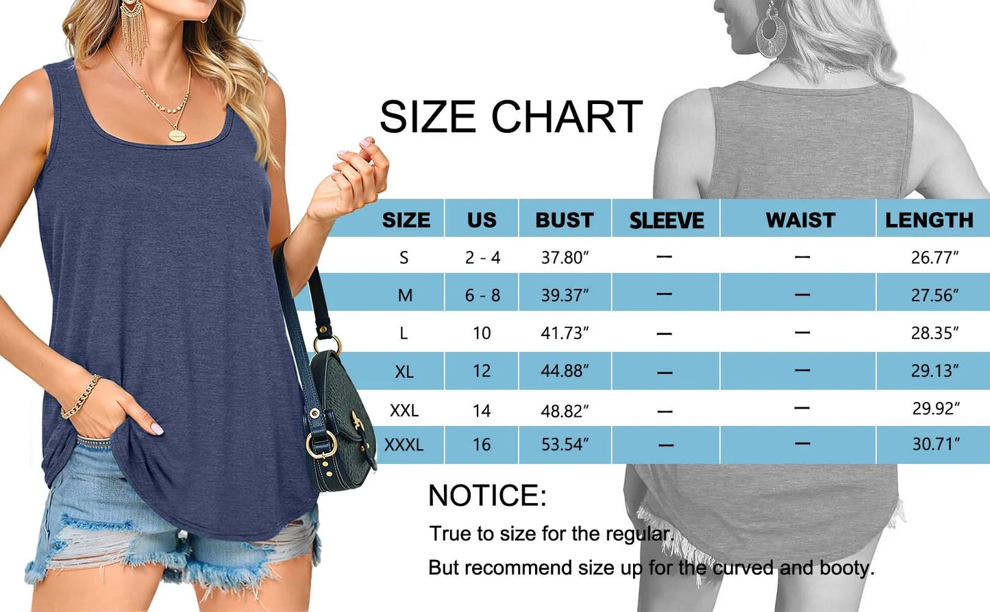 Summer Womens Tank Tops U Neck Casual Flowy Sleeveless Shirts for Women