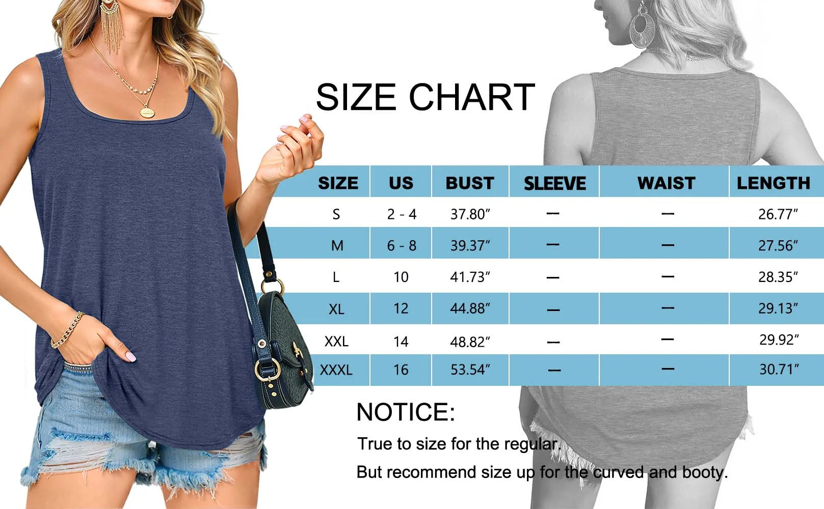 Summer Womens Tank Tops U Neck Casual Flowy Sleeveless Shirts for Women