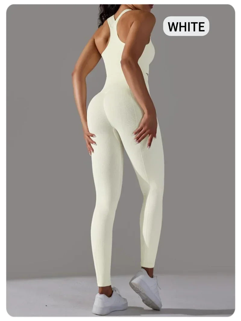 2 Piece Sets Womens Outfits Yoga Clothing Womens Sports Leggings Sexy Yoga Pants New Workout Elastic Vest for Women Gym Sets